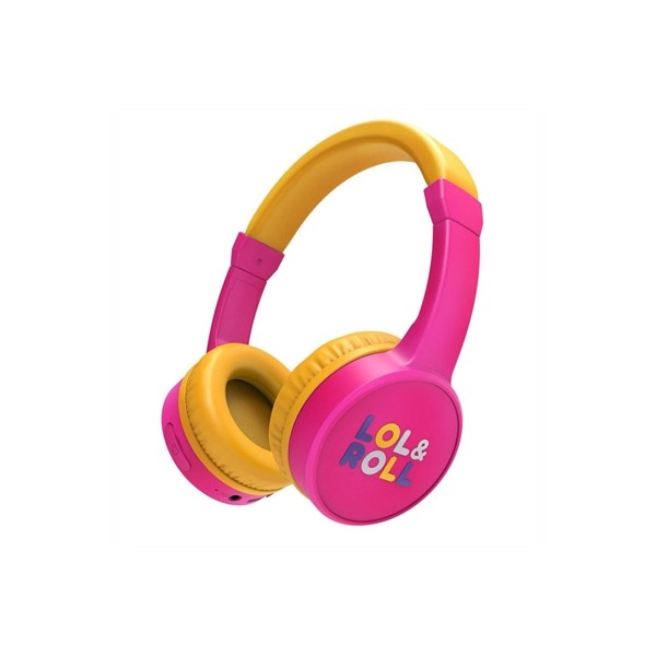 Auriculares micro energy sistem lol&roll pop rosa supraural - bt 5.1 - jack 3.5mm - multiplataforma