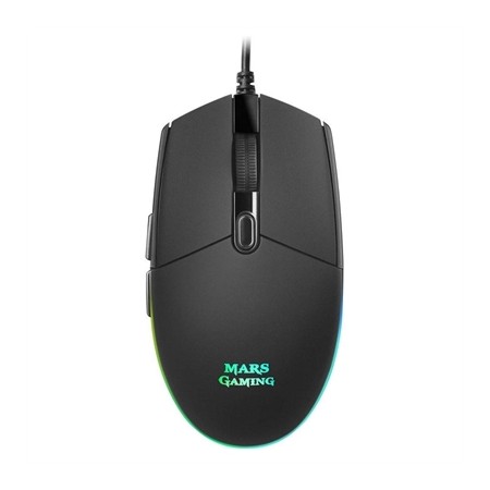 Mouse raton mars gaming mmg optico usb 6 botones 3200ppp rgb negro