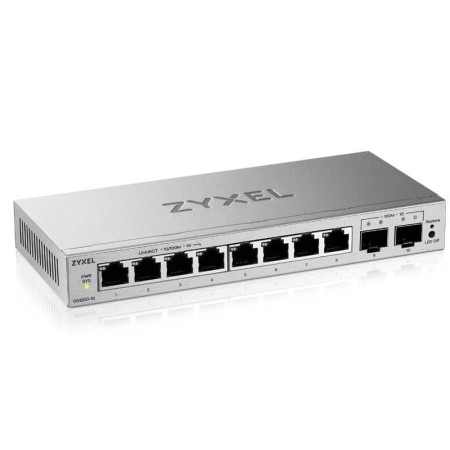 Switch 10 puertos zyxel gs1200 - 10v3 8xgbe 2xsfp