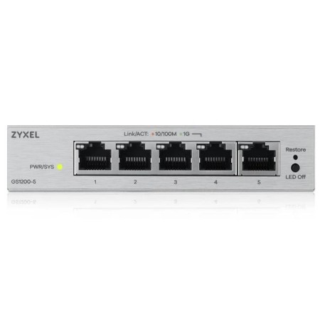 Switch zyxel gs1200 - 5v3 5 puertos