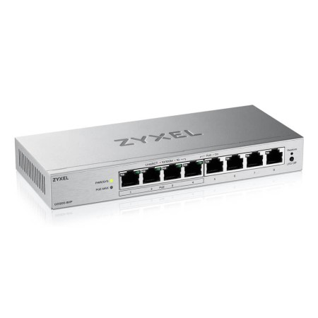 Switch 8 puertos zyxel gs1200 - 8hpv3 8xgb (4xpoe+) 68w