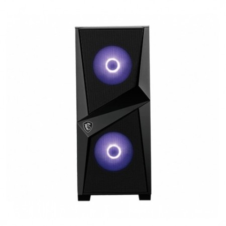 Caja ordenador gaming atx msi mag forge 100m rgb - 2x vent 120mm rgb - cristal templado - negro