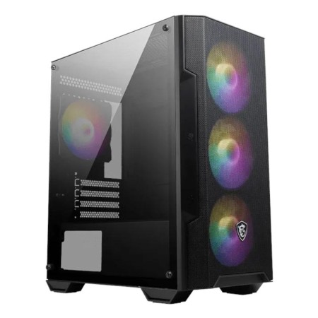 Caja ordenador gaming msi mag forge m100a m - atx 4 x 120mm 1 x usb 3.2 2 x usb 2.0 rgb