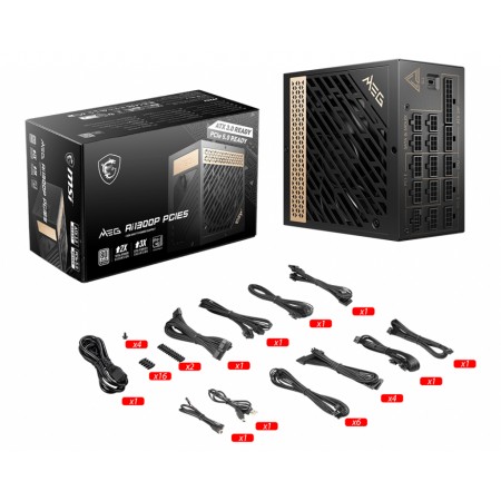 Fuente alimentacion msi meg ai1300p gaming atx 1300w