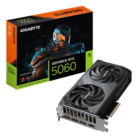 Tarjeta Gráfica Gigabyte GeForce RTX 5060 WindForce OC/ 8GB GDDR7