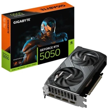Tarjeta grafica gigabyte rtx 5050 windforce oc 8g gddr6 - 2x dp - 2x hdmi