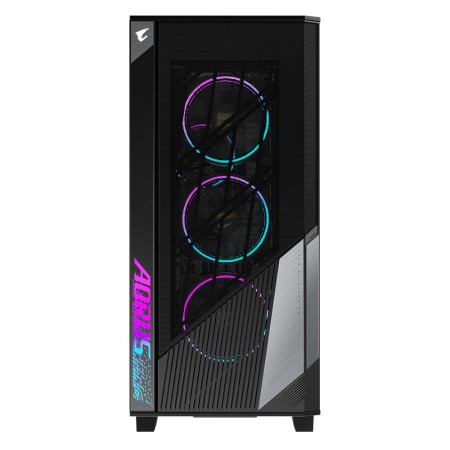 Caja ordenador gaming gigabyte gb - ac500g st atx argb vidrio negra