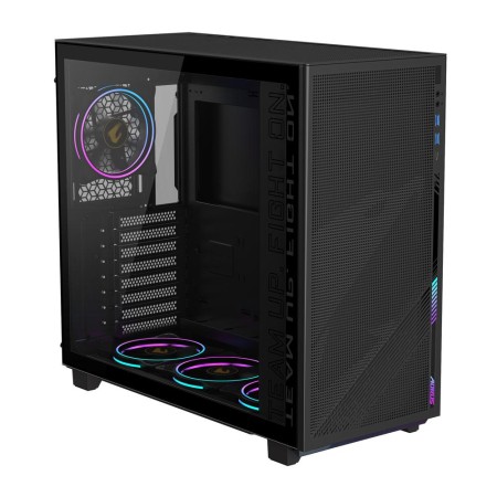 Caja ordenador gaming gigabyte aorus c400 atx argb vidrio negra