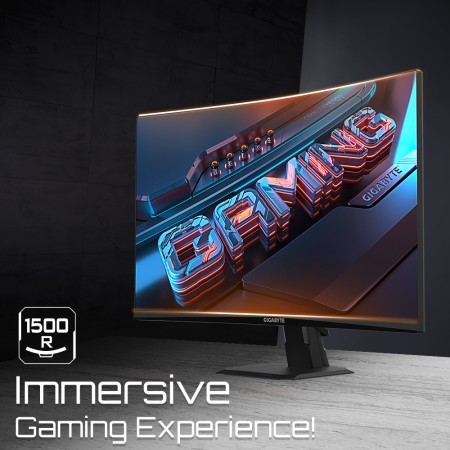 Monitor curvo gaming gigabyte gs27fc 27 pulgadas fhd 180hz