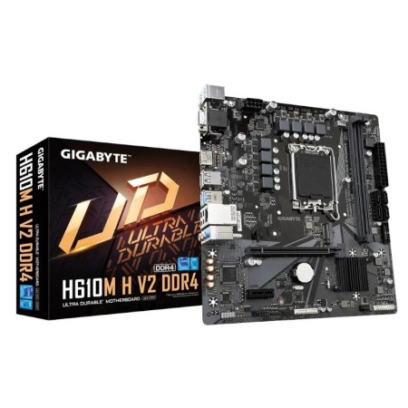 Placa Base Gigabyte H610M H V2 Socket 1700/ DDR5/ PCIe 4.0/ Micro ATX