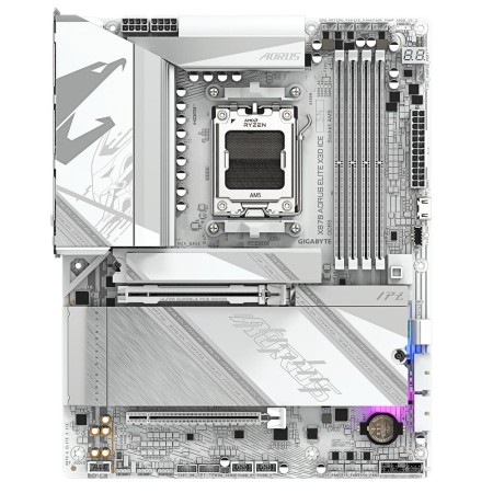 Placa base gigabyte x870 aorus elite x3d ice atx am5 - 4x ddr5 - 2x sata3