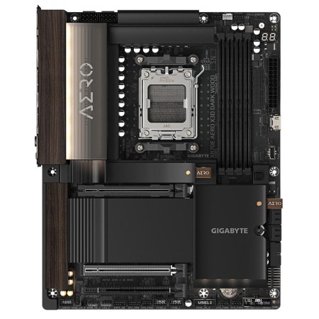 Placa base gigabyte gigabyte x870e aero x3d dark wood am5 atx - 4x ddr5 - 4x sata3