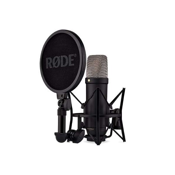 Microfono estudio rode nt1 5th gen black usb - c - xlr - jfet - capsula 1 - side - negro