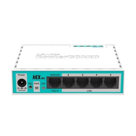 MikroTik RB750r2 hEX lite Router 5x10/100 L4