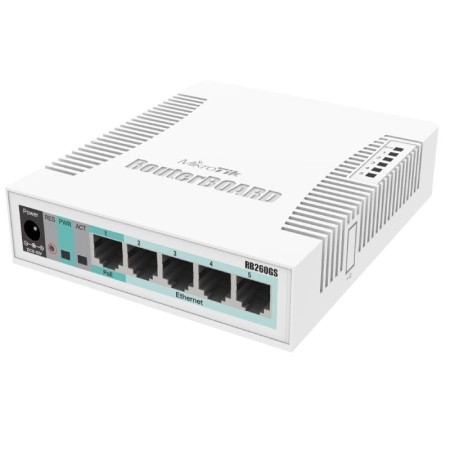 Mikrotik RB260GS Switch 5xGbE 1xSFP Plastic