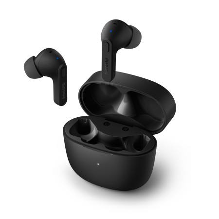 Auriculares bluetooth philips tat2206bk - 00 black ipx4 estuche de carga