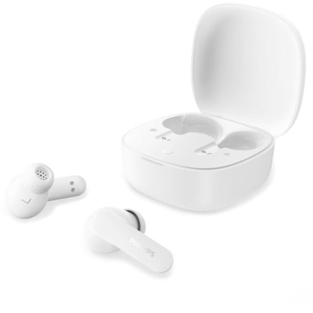 Auriculares Bluetooth Philips TAT2100WT con estuche de carga/ Autonomía 8h/ Blancos