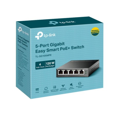 TP-Link TL-SG105MPE Switch 5xGbE (4PoE+) Metal