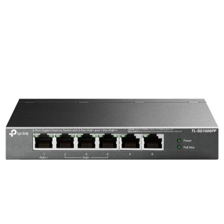 Switch TP-Link TL-SG1006PP 6 Puertos/ RJ-45 10/100/1000/ PoE++