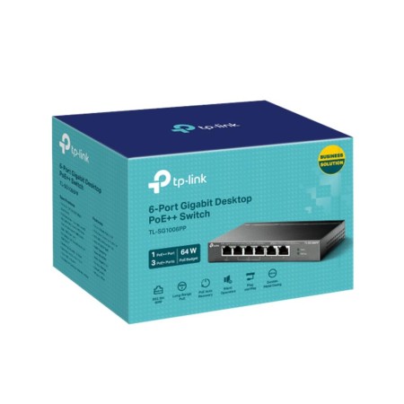 Switch TP-Link TL-SG1006PP 6 Puertos/ RJ-45 10/100/1000/ PoE++