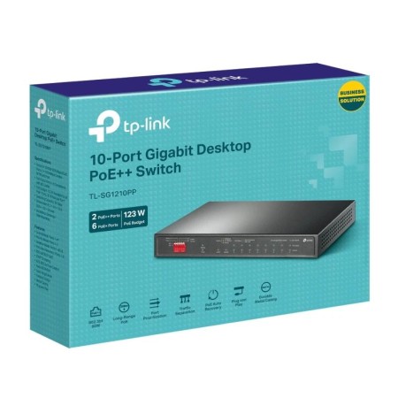 Switch tp - link tl - sg1210pp 10 puertos