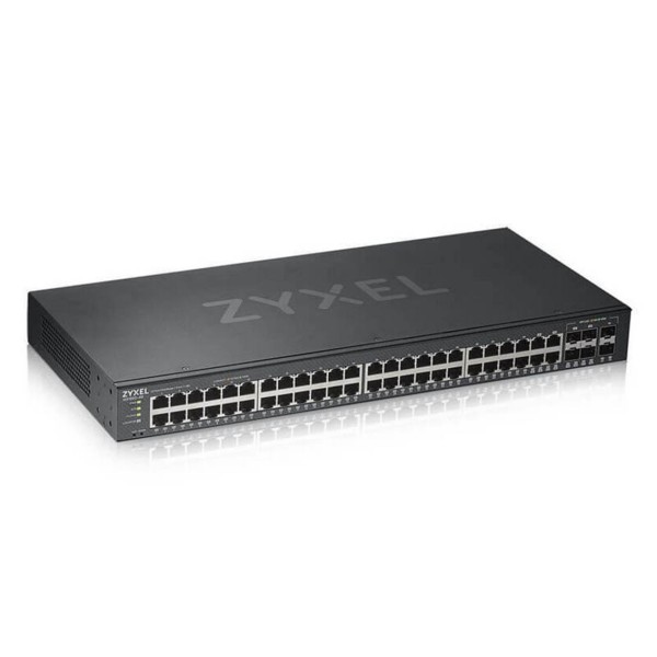 Switch 50 puertos zyxel gs1920 - 48v2 - eu0101f gestionable 44 puertos gigabit ethernet  4 puertos sfp combo  2 puertos sfp