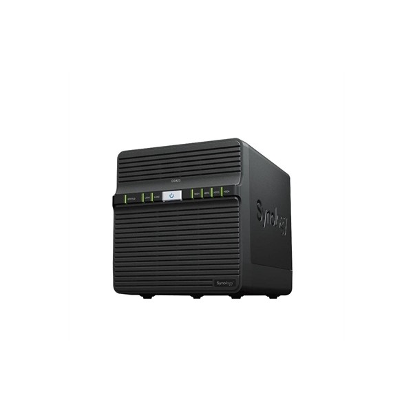 Servidor nas synology disk station ds423 2 gb 4 bahias raid ethernet gigabit