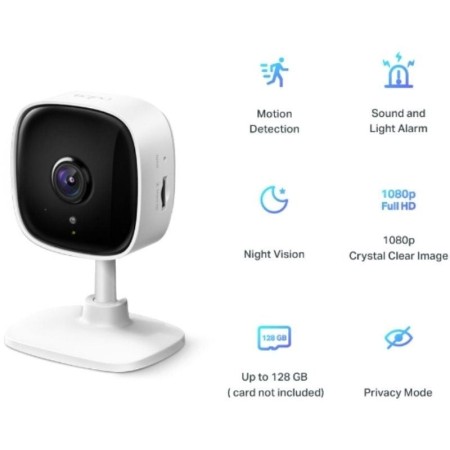 Cámara de Videovigilancia TP-Link Tapo TC60/ Visión Nocturna/ Control desde APP