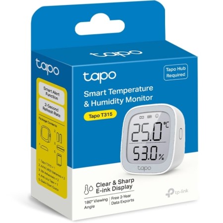 Sensor de Temperatura y Humedad TP-Link Tapo T315/ Requiere Hub Inteligente