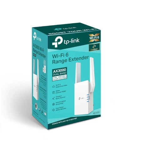 Repetidor Inalámbrico TP-Link RE705X/ WiFi 6/ 3000Mbps/ 2 Antenas