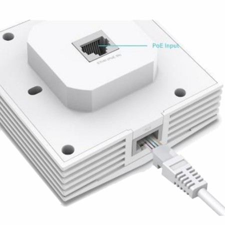 Punto de Acceso Inalámbrico TP-Link Omada EAP650-WALL/ WiFi 6/ PoE+/ 2976Mbps/ 2.4GHz 5GHz/ Antenas de 5dBi/ WiFi 802.11 ax/ac/a