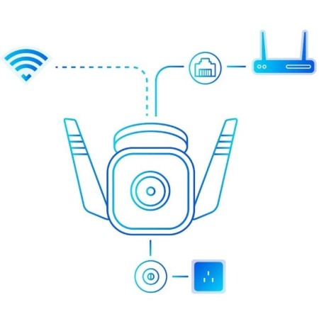 Cámara de Videovigilancia TP-Link Tapo TC65/ Visión Nocturna/ Control desde APP