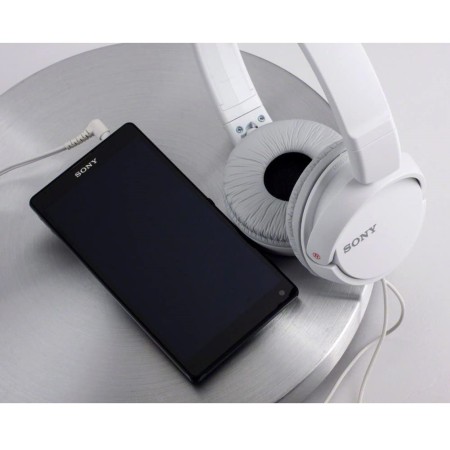 Auriculares sony mdrzx110apw - blanco - pleglable - microfono
