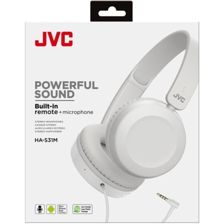 Auriculares jvc ha - s31m - a - e blanco