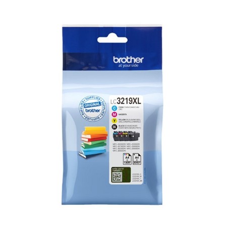 Pack cartuchos tinta brother lc3219xlval negro cian magenta amarillo 3000 paginas negro - 1500 paginas color