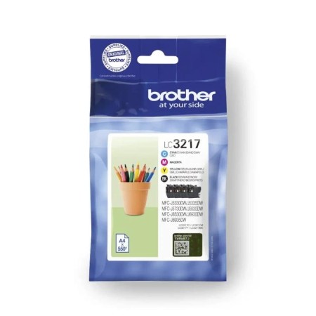 Cartucho de Tinta Original Brother LC3217VAL/ Multipack/ Negro/ Cian/ Magenta/ Amarillo