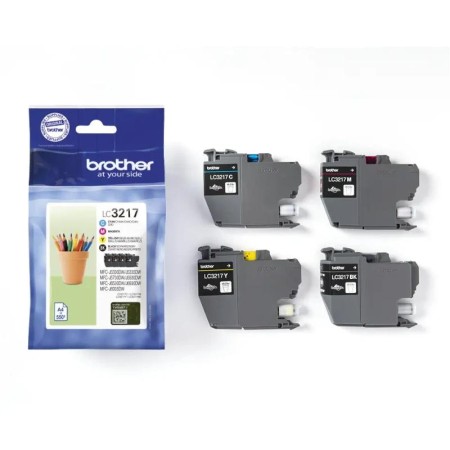 Cartucho de Tinta Original Brother LC3217VAL/ Multipack/ Negro/ Cian/ Magenta/ Amarillo
