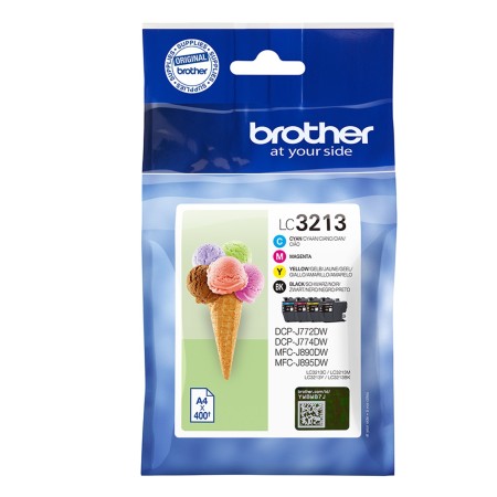 Cartucho de Tinta Original Brother LC-3213VAL Multipack/ Cian/ Magenta/ Amarillo/ Negro