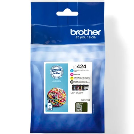 Cartucho de Tinta Original Brother LC424VAL/ Multipack/ Cian/ Magenta/ Amarillo/ Negro