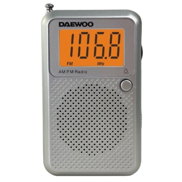 Radio Portátil Daewoo DW1115/ Gris