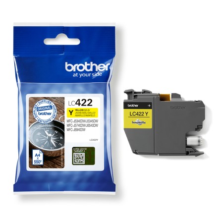 Cartucho de Tinta Original Brother LC-422/ Amarillo