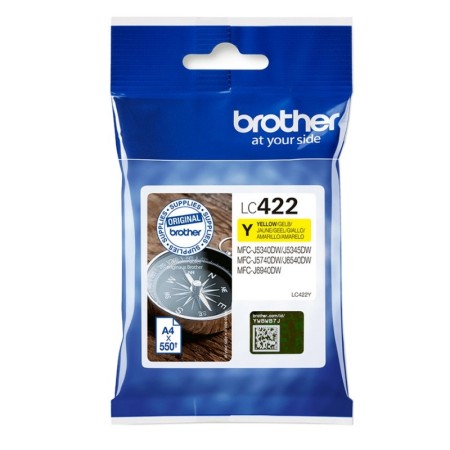 Cartucho de Tinta Original Brother LC-422/ Amarillo