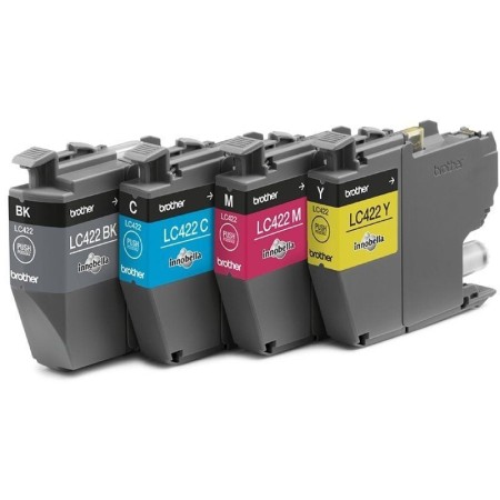 Pack cartuchos tinta brother lc422val negro cian magenta amarillo 550 paginas