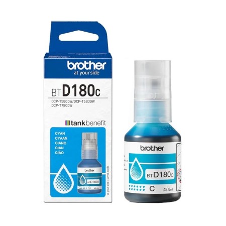 Botella tinta brother btd180c cian 5000 paginas