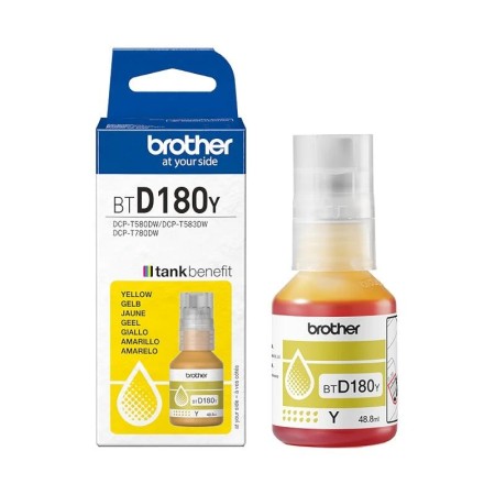 Botella tinta brother btd180y amarilla 5000 paginas