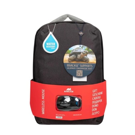 Mochila rivacase bundle 7563 para portatil 15.6 pulgadas  raton inalambrico