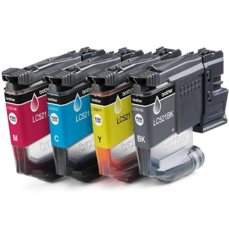 Multipack brother lc521val negro - cian - magenta - amarillo