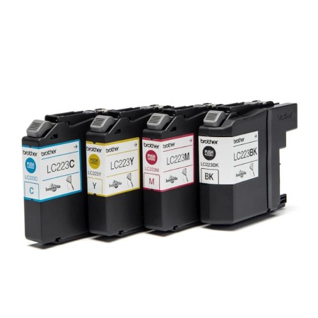 Pack cartuchos tinta brother lc223valbp negro cian magenta amarillo 550 paginas