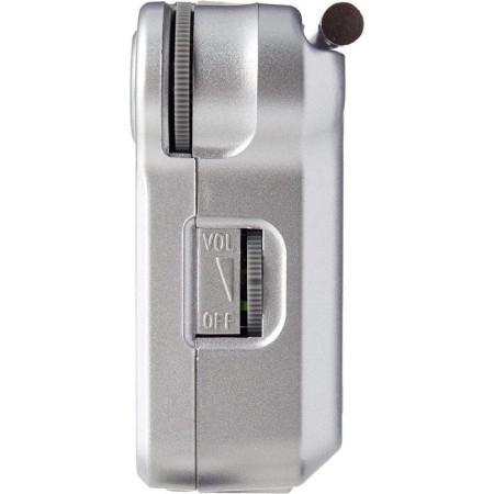 Radio Portátil Panasonic RF-P150D/ con Batería/ a Pilas/ Plateada