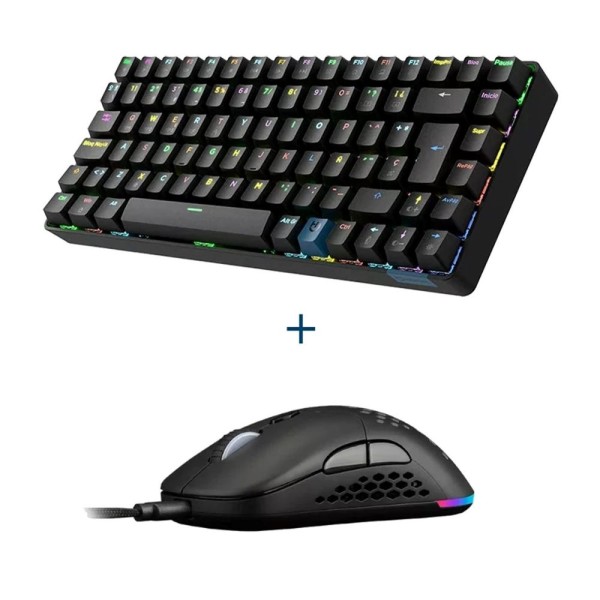 Teclado  raton gaming hiditech pac010039 negro
